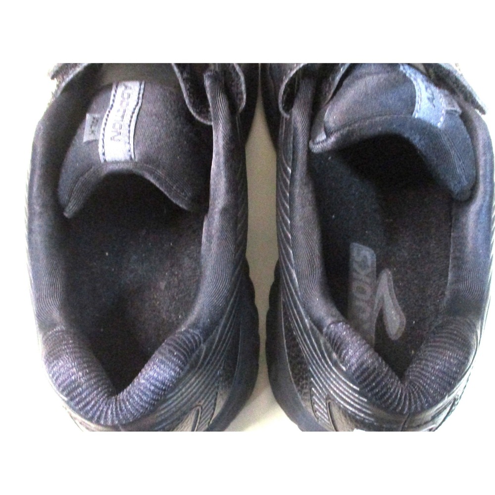 Brooks Addiction Walker V-Strap 2 Black Leather Walking Shoes Womens 8.5 - Picture 5 of 9